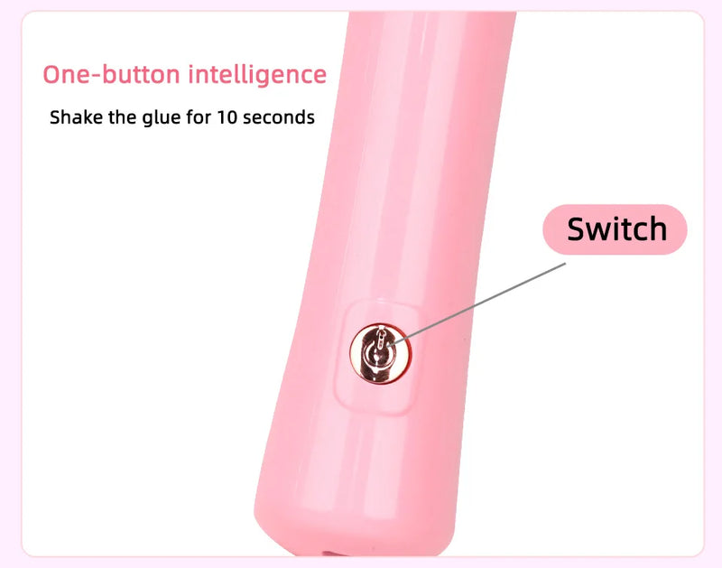 Portable Eyelash Glue Shaker Usb Charge Women Makeup Tools for Nail Polish Tattoo Ink Pigment Liquid Shaking Wake-Up Device