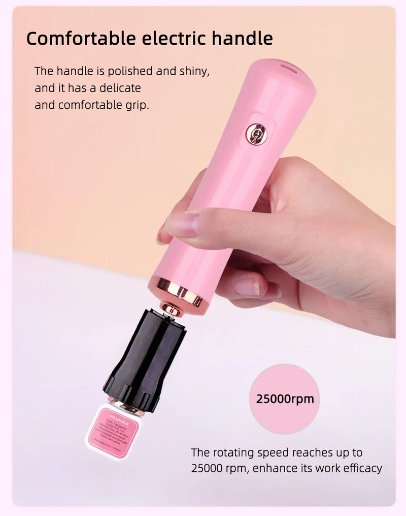 Portable Eyelash Glue Shaker Usb Charge Women Makeup Tools for Nail Polish Tattoo Ink Pigment Liquid Shaking Wake-Up Device